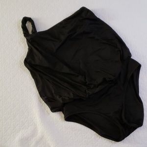 J. Crew Black Bubble One Piece Swimsuit